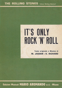 The Rolling Stones • It's Only Rock'n'Roll • original sheet music from 1974, Italy