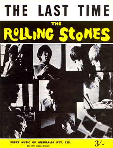 The Rolling Stones • The Last Time • original sheet music from 1965, Australia