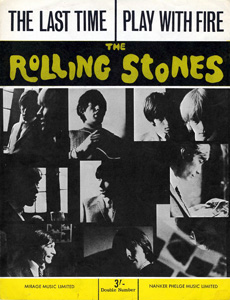 The Rolling Stones • The Last Time • original sheet music from 1965, UK