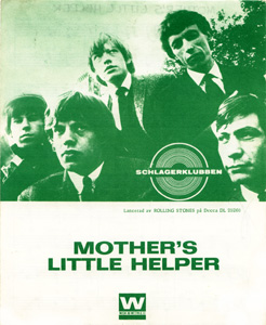 The Rolling Stones • Mother's Little Helper • original sheet music from 1966, Sweden