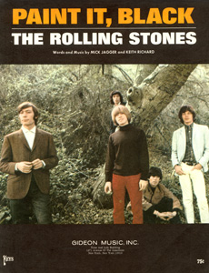 The Rolling Stones • Paint it, Black • original sheet music from 1966, USA