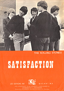 The Rolling Stones • (I Can't Get No) Satisfaction • original sheet music from 1965, Holland