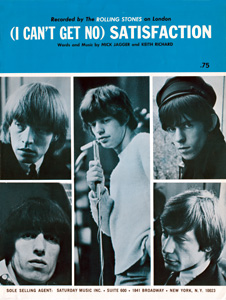 The Rolling Stones • (I Can't Get No) Satisfaction • original sheet music from 1965, USA