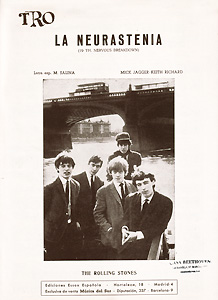 The Rolling Stones • 19th Nervous Breakdown • original sheet music from 1966, Spain