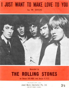 The Rolling Stones • I Just Want To Make Love To You • original sheet music from 1964, Australia