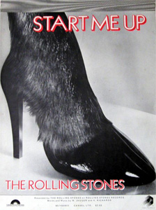 The Rolling Stones • Start Me Up • original sheet music from 1981, USA