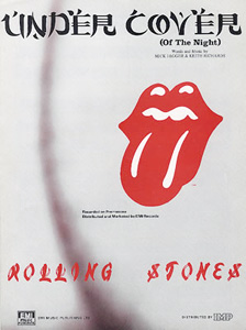 The Rolling Stones • Undercover (Of The Night) • original sheet music from 1983, UK