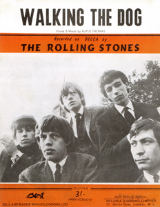 The Rolling Stones • Walking The Dog • original sheet music from 1964, UK