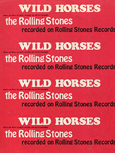 The Rolling Stones • Wild Horses • original sheet music from 1971, USA