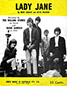 The Rolling Stones • Lady Jane • original sheet music from 1966, Australia