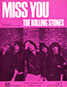 The Rolling Stones • Miss You • original sheet music from 1978, UK