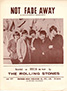 The Rolling Stones • Not Fade Away • original sheet music from 1964, South Africa