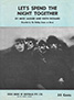 The Rolling Stones • Let's Spend The Night Together • original sheet music from 1967, Australia
