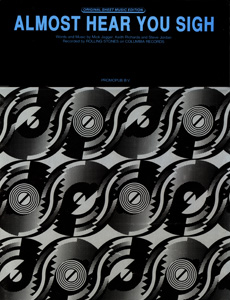 The Rolling Stones • Almost Hear You Sigh • original sheet music from 1990, USA