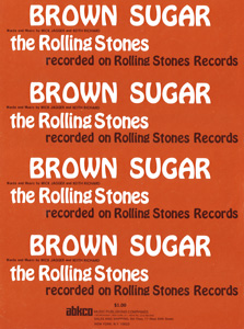 The Rolling Stones • Brown Sugar • original sheet music from 1971, USA