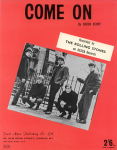 The Rolling Stones • Come On • original sheet music from 1963, UK