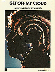 The Rolling Stones • Get Off Of My Cloud • original sheet music from 1972, USA