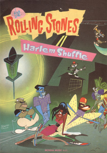 The Rolling Stones • Harlem Shuffle • original sheet music from 1986, Italy The Rolling Stones • Harlem Shuffle • original sheet music from 1986, Italy