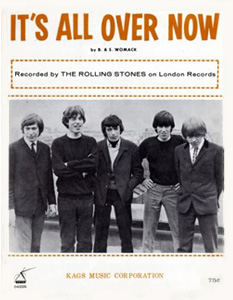 The Rolling Stones • It's All Over Now • original sheet music from 1964, USA The Rolling Stones • It's All Over Now • original sheet music from 1964, USA