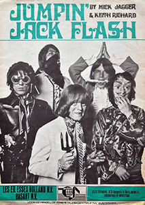 The Rolling Stones • Jumpin' Jack Flash • original sheet music from 1968, Holland