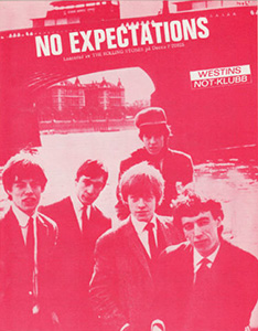 The Rolling Stones • No Expectations • original sheet music from 1968, Sweden The Rolling Stones • No Expectations • original sheet music from 1968, Sweden