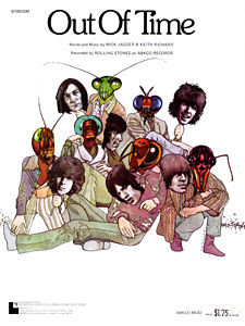 The Rolling Stones • Out Of Time • original sheet music from 1975, USA