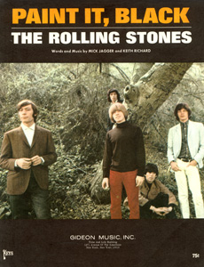 The Rolling Stones • Paint it, Black • original sheet music from 1966, USA The Rolling Stones • Paint it, Black • original sheet music from 1966, USA