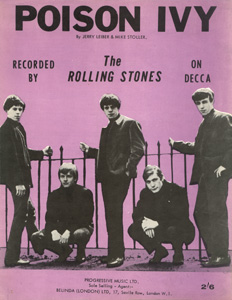 The Rolling Stones • Poison Ivy • original sheet music from 1963, UK