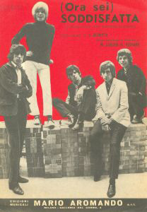 The Rolling Stones • (I Can't Get No) Satisfaction • original sheet music from 1965, Italy