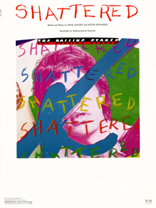 The Rolling Stones • Shattered • original sheet music from 1978, USA