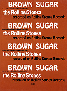 The Rolling Stones • Brown Sugar • original sheet music from 1971, USA