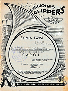 The Rolling Stones • Carol • original sheet music from 1965, Spain