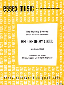 The Rolling Stones • Get Off Of My Cloud • original sheet music from 1965, Germany The Rolling Stones • Get Off Of My Cloud • original sheet music from 1965, Germany