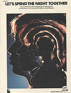 The Rolling Stones • Let's Spend The Night Together • original sheet music from 1972, USA