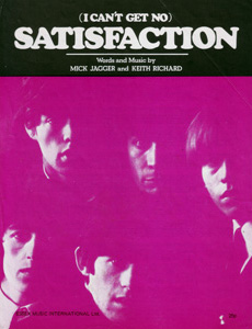The Rolling Stones • (I Can't Get No) Satisfaction • original sheet music from 1974, UK The Rolling Stones • (I Can't Get No) Satisfaction • original sheet music from 1974, UK