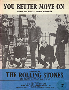 The Rolling Stones • You Better Move On • original sheet music from 1964, UK