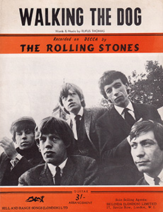 The Rolling Stones • Walking The Dog • original sheet music from 1964, UK