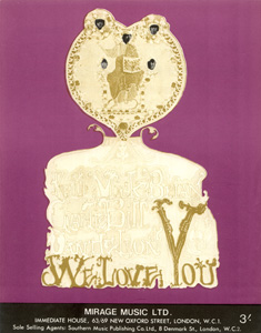 The Rolling Stones • We Love You • original sheet music from 1967, UK