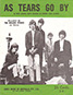 The Rolling Stones • As Tears Go By • original sheet music from 1966, Australia