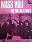 The Rolling Stones • Miss You • original sheet music from 1978, UK The Rolling Stones • Miss You • original sheet music from 1978, UK