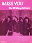 The Rolling Stones • Miss You • original sheet music from 1978, USA