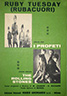 The Rolling Stones • Ruby Tuesday • original sheet music from 1967, Italy
