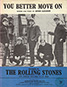 The Rolling Stones • You Better Move On • original sheet music from 1964, UK