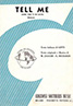 The Rolling Stones • Tell Me (You're Coming Back) • original sheet music from 1964, Italy
