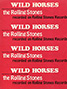 The Rolling Stones • Wild Horses • original sheet music from 1971, USA The Rolling Stones • Wild Horses • original sheet music from 1971, USA