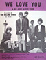 The Rolling Stones • We Love You • original sheet music from 1967, Australia