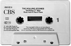 The Rolling Stones - Terrifying UK cassette - CBS 656122 4