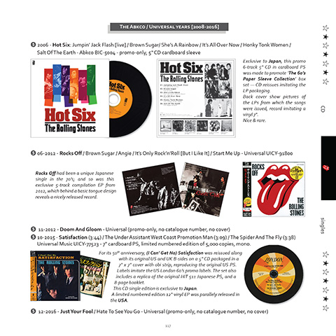 The Rolling Stones Japanese singles & EPs discography - sample